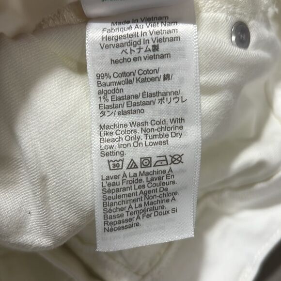 J. Crew Classic straight jean in white NWT - Picture 14 of 15